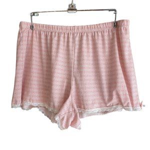 Marilyn Monroe Satin Lace Trim Loungewear High Waisted Sleep Shorts-XL